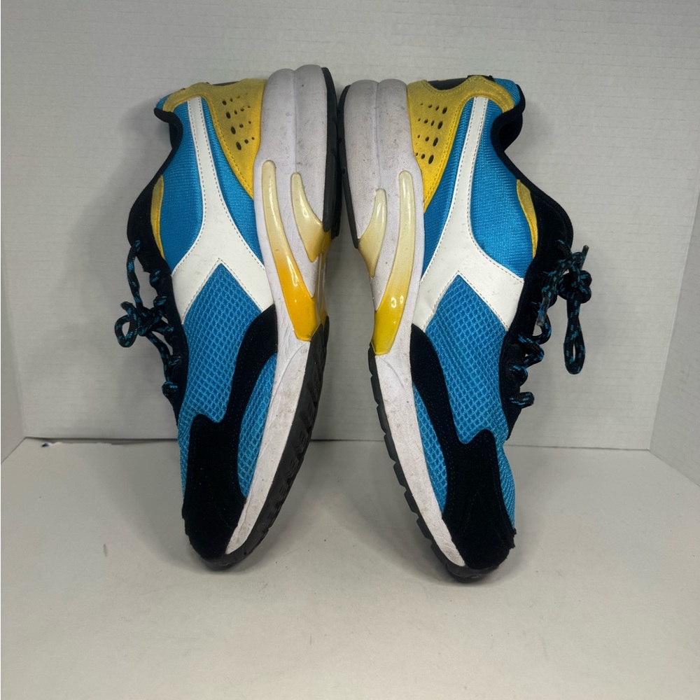 Diadora Men's Blue And Yellow Athletic Shoes View 5